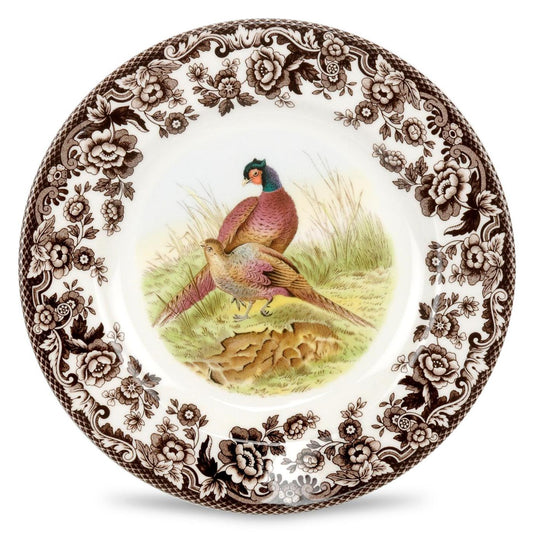 Spode Salad Pheasant Motif Side Plate 8 Inch