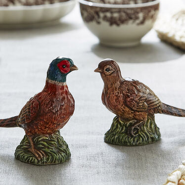 Spode Pheasant Salt & Pepper Woodland