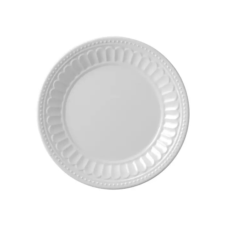 Supreme Housewares Appetizer Chateau 6" Melamine Plate, White