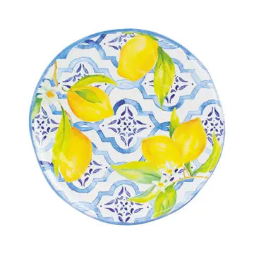 Salad Lovely Lemons 9" Melamine Plate Supreme Housewares