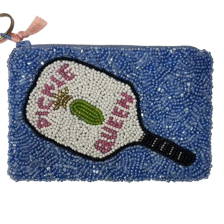 Pickleball Pickle Queen Coin Purse Tiana Designs