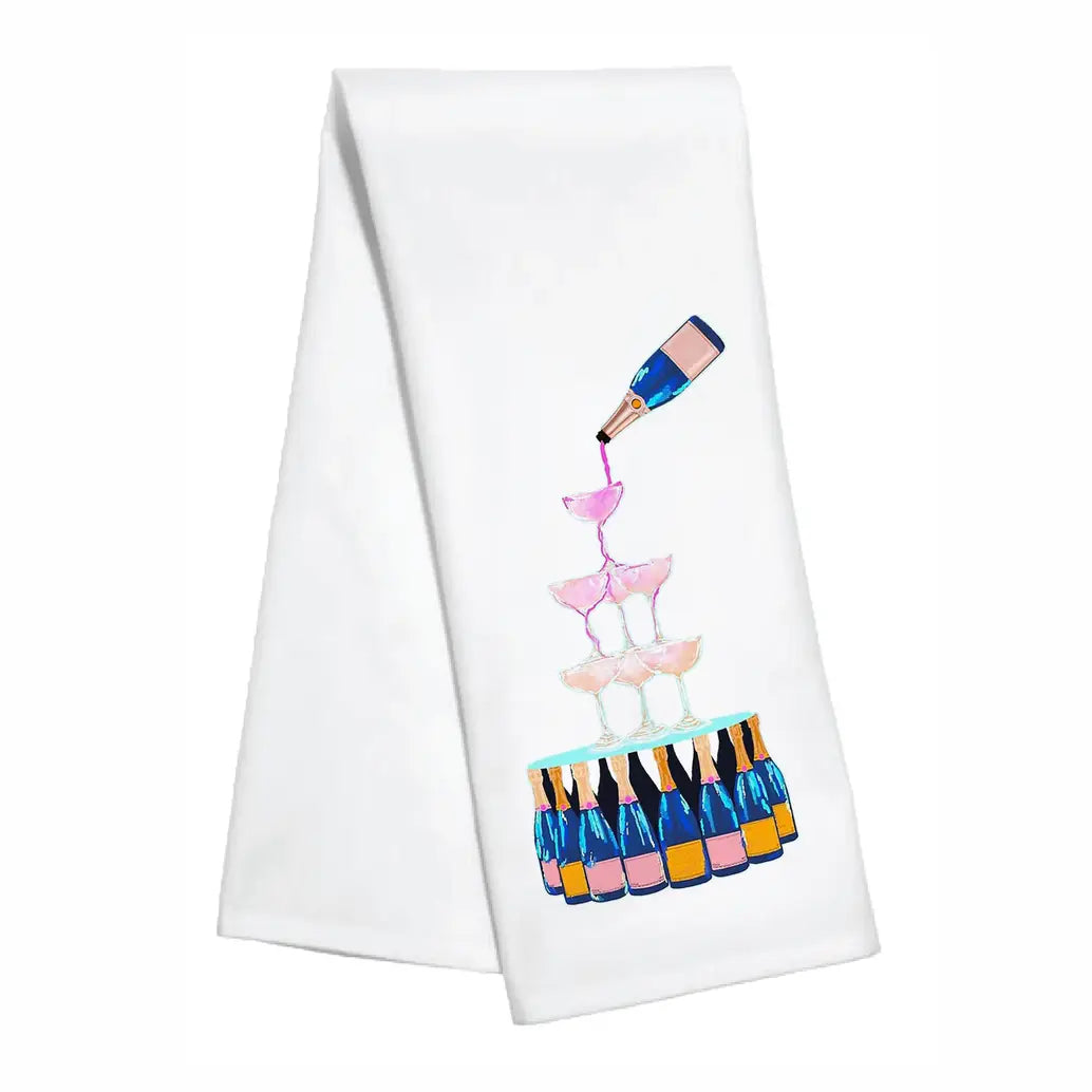 Toss Designs KT Pour Champagne Kitchen Towel