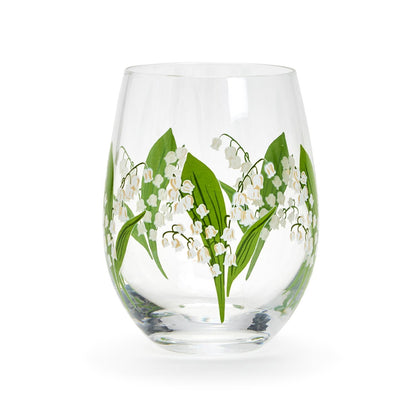 Two's Company Stemless Wine Glass - Lily