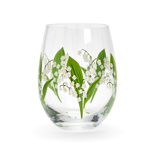 Two's Company Stemless Wine Glass - Lily