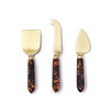 Two's Company Tortoise Swirl Cheese Knives in GB Set of Three