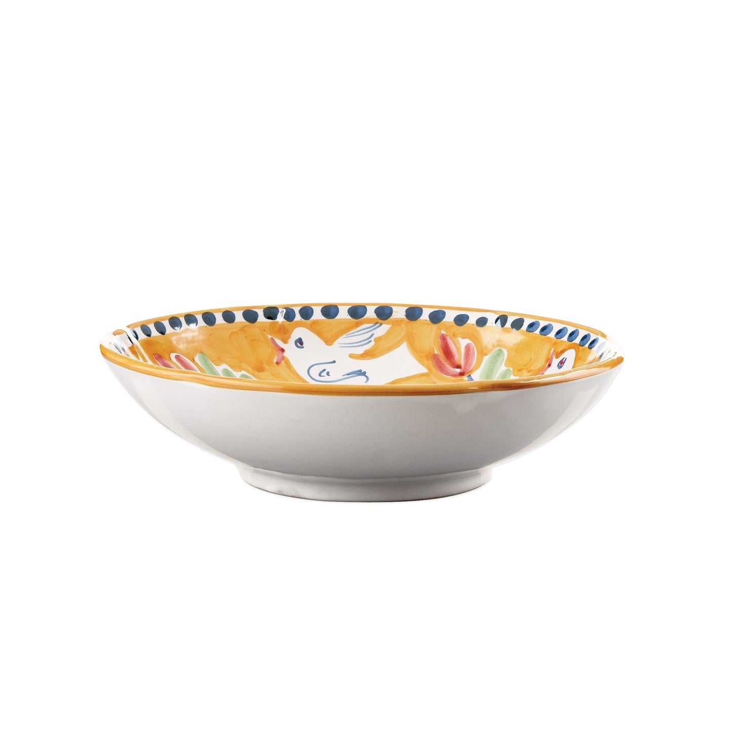 Vietri Campagna Uccello (Bird) Coupe Pasta Bowl