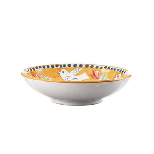 Vietri Campagna Uccello (Bird) Coupe Pasta Bowl