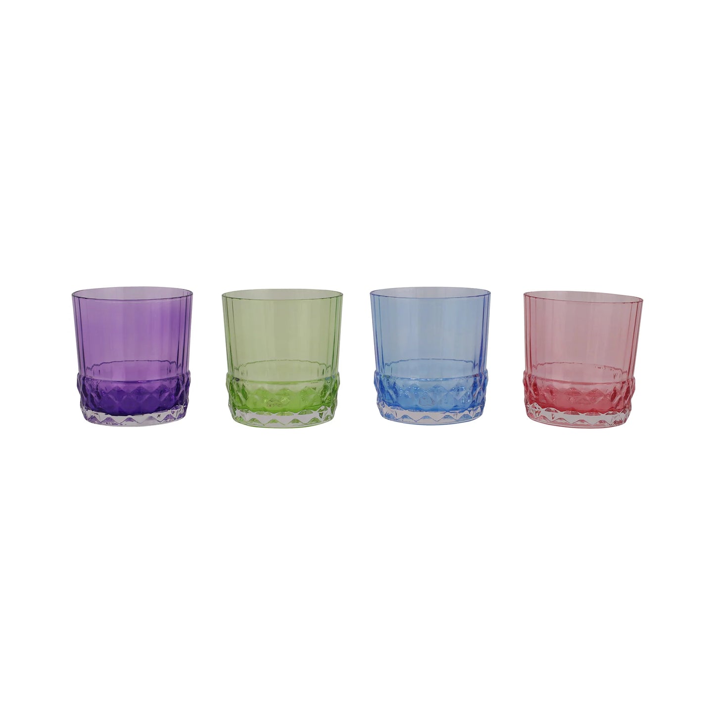 Vietri Deco Tumblers Short - Assorted Set of 4