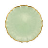 Vietri Baroque Glass Dinner Plate - Pistachio