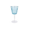 Vietri Barocco Wine Glass - Light Blue