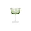 Vietri Barocco Coupe Champagne Glass - Mint Green
