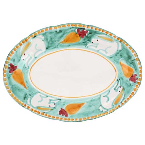 Vietri Campagna Coniglio (Bunny) Oval Platter