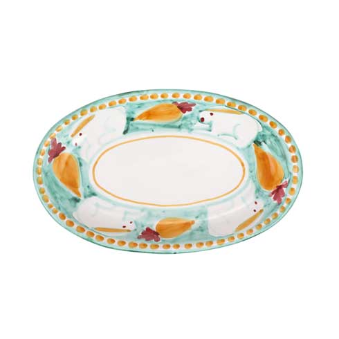 Vietri Campagna Coniglio (Bunny) Small Oval Tray