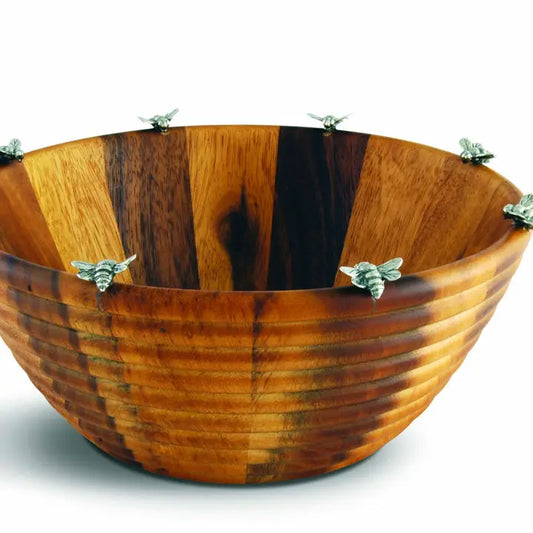 Vagabond House Bowl Bee Hive Salad Serving Bowl