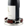 Vagabond House Wine Coaster Equestrian Horse Bit Leather