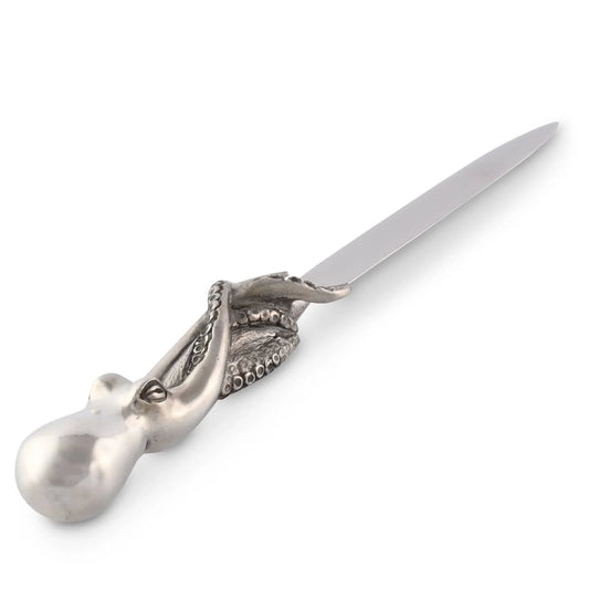 Vagabond House Octopus Letter Opener Pewter Handle