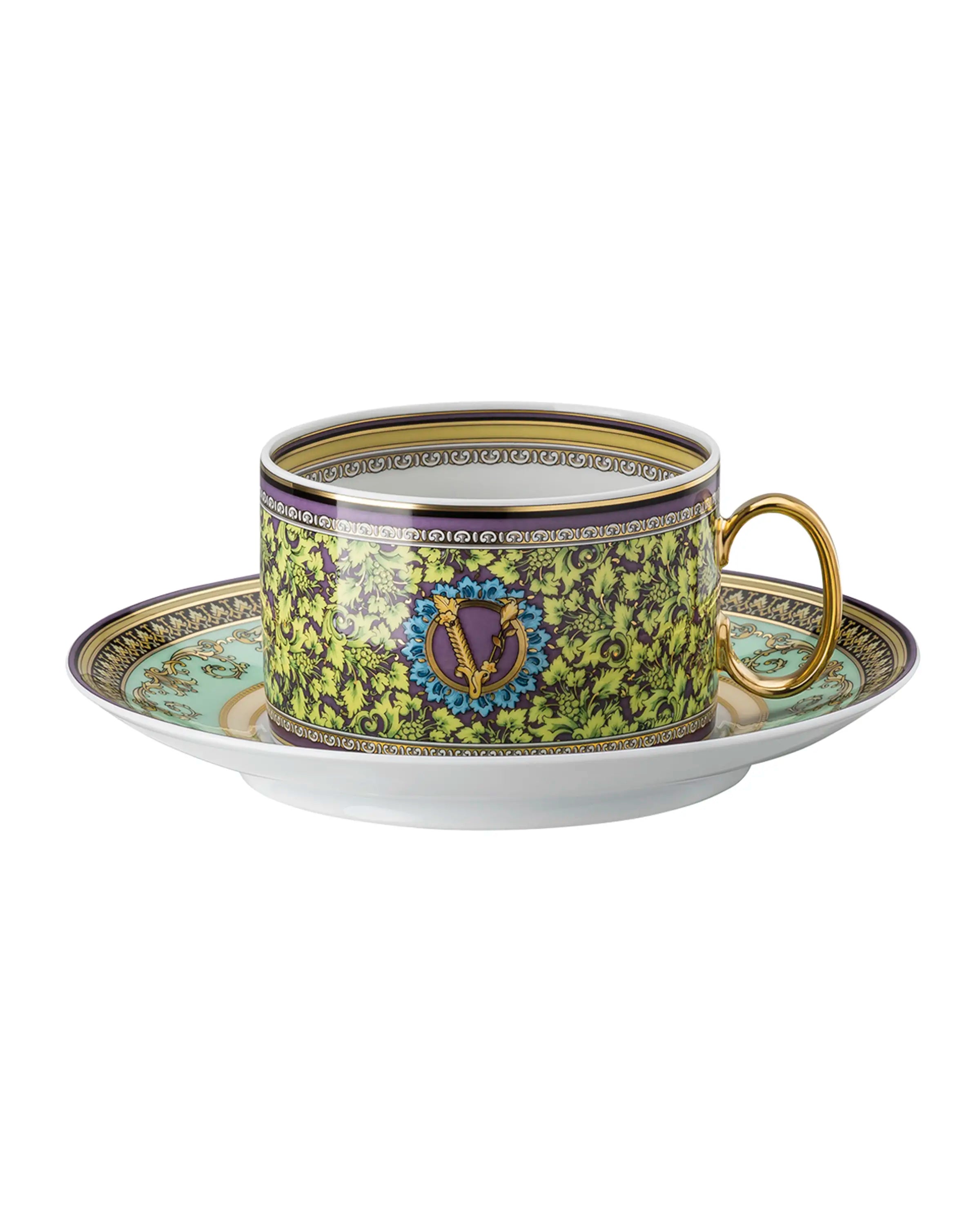 Versace Barocco Mosaic Tea Cup and Saucer - Thumbnail 2