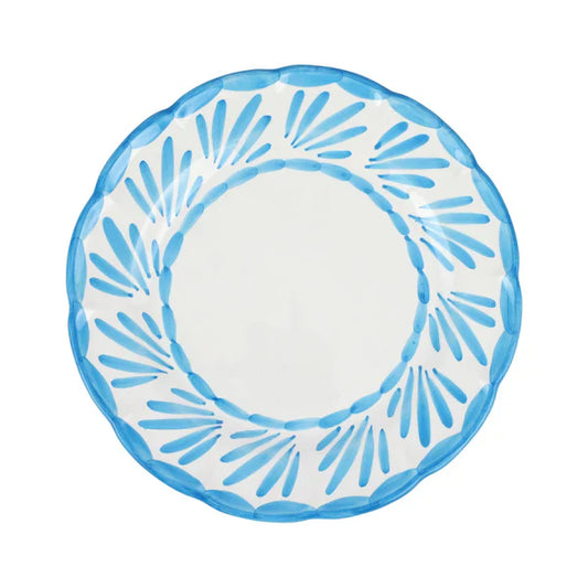 Vietri Arezzo Aqua Dinner Plate