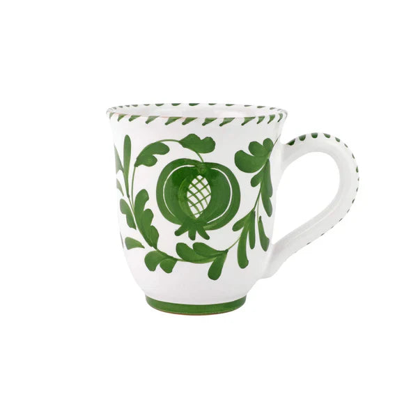 Vietri Arezzo Green Mug