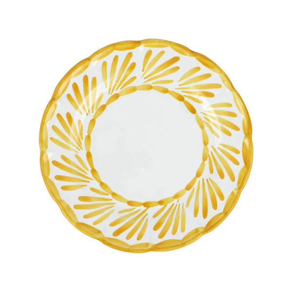 Vietri Arezzo Yellow Dinner Plate