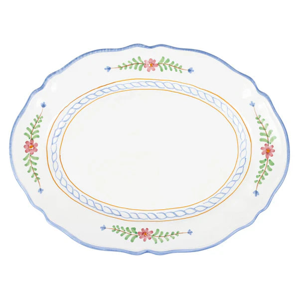 Vietri Bella Rosa Oval Platter