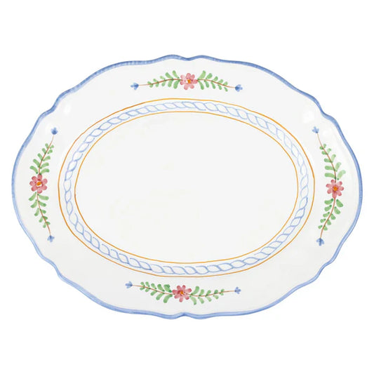Vietri Bella Rosa Oval Platter