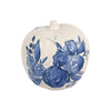 Vietri Blue Tall Camellia Pumpkin