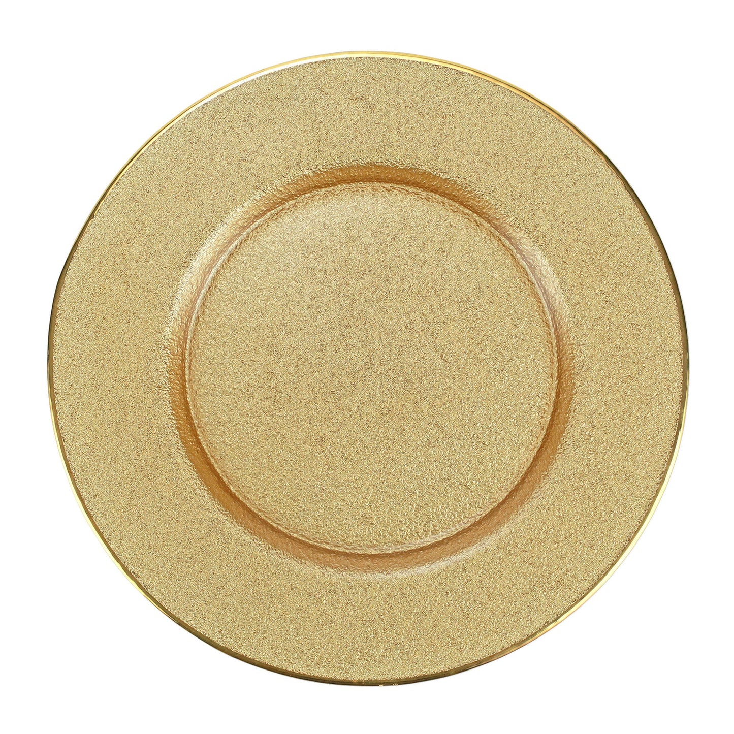 Vietri Metallic Glass Service Plate/Charger Gold