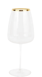 Vietri Gold Rim Wine Francesca