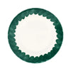 Vietri Dinner Lisbon Green Brushstroke Dinner Plate