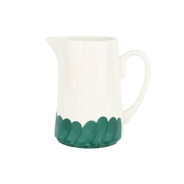 Vietri Lisbon Green Brushstroke Pitcher