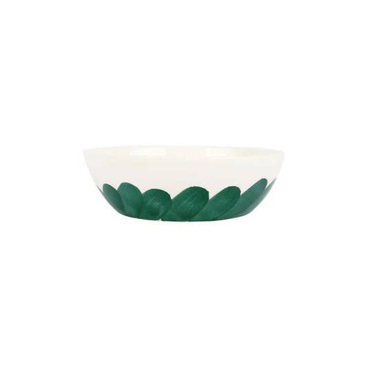 Vietri Lisbon Green Brushstroke Cereal Bowl