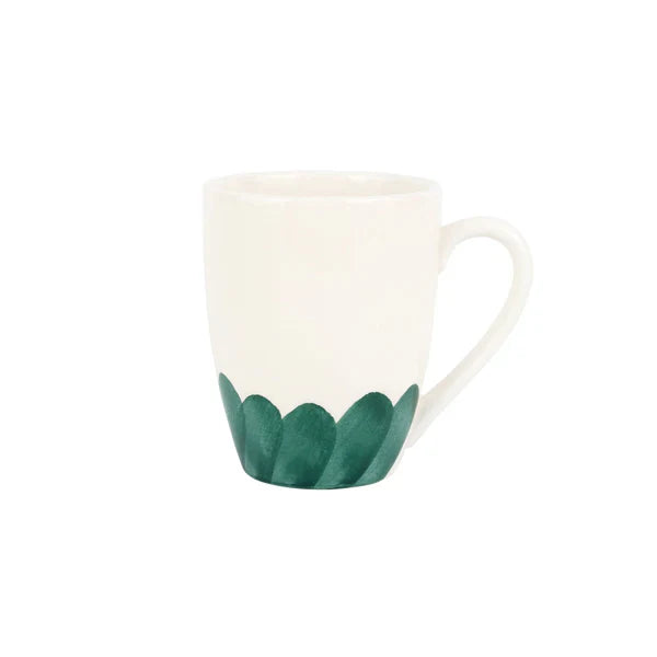 Vietri Lisbon Green Brushstroke Mug