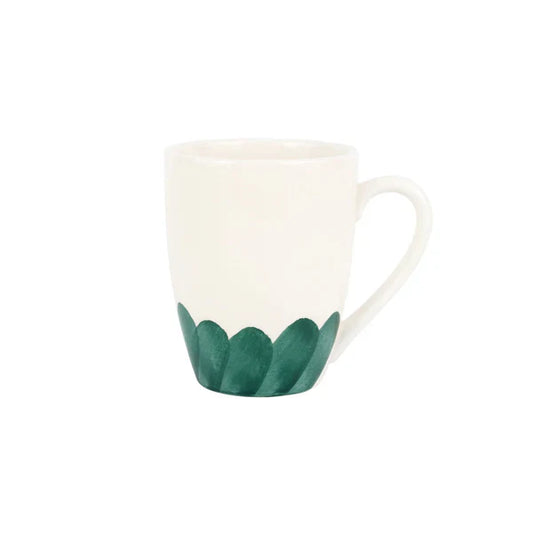 Vietri Lisbon Green Brushstroke Mug