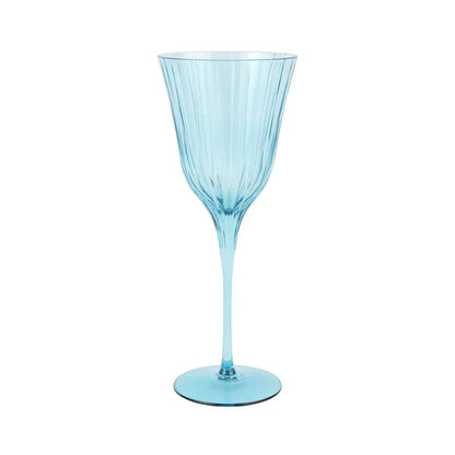 Vietri Natalia Teal Water Glass