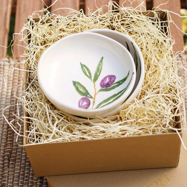 Vietri Oliva Condiment Bowls - Set of 4