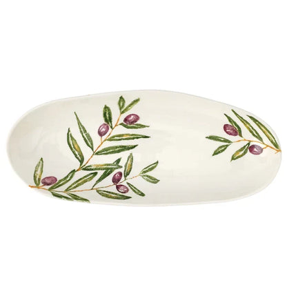 Vietri Oliva Small Narrow Oval Platter