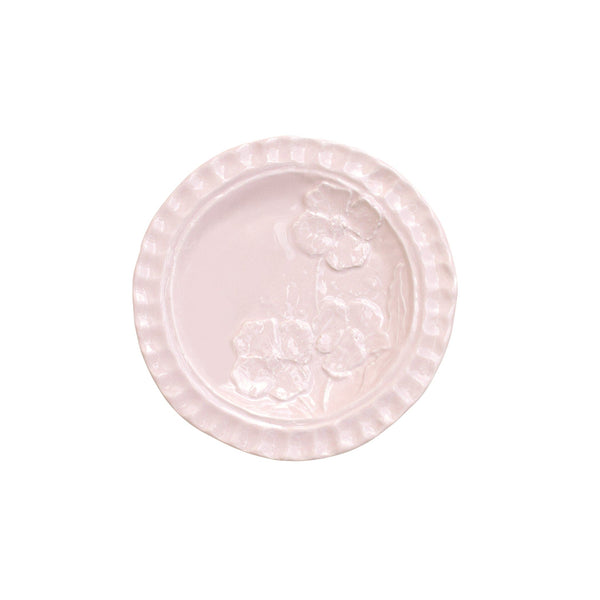 Vietri Pink Canape Pietra Fiori Plate