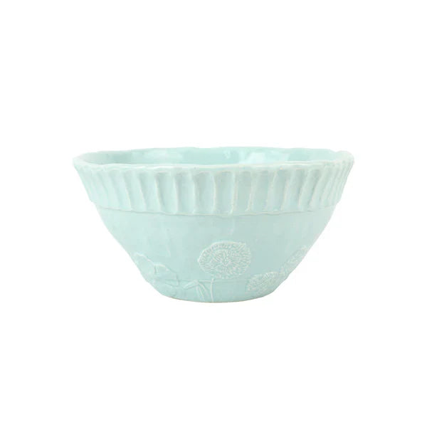 Vietri Aqua Bowl Pietra Fiori Serving Bowl