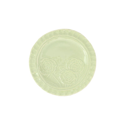 Vietri Pistachio Canape Pietra Fiori Plate