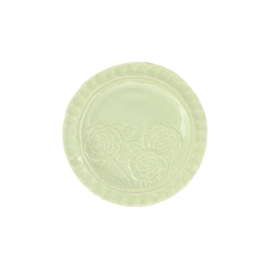 Vietri Pistachio Canape Pietra Fiori Plate