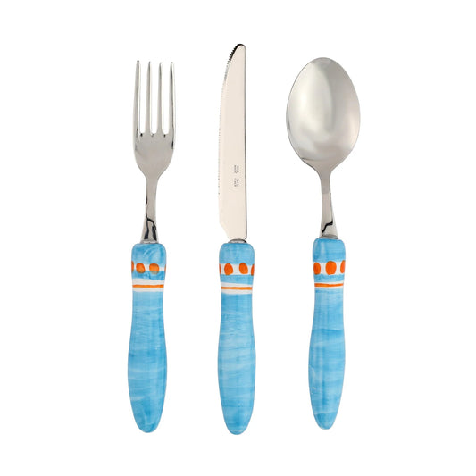 Vietri Positano Three-Piece Place Setting Light Blue