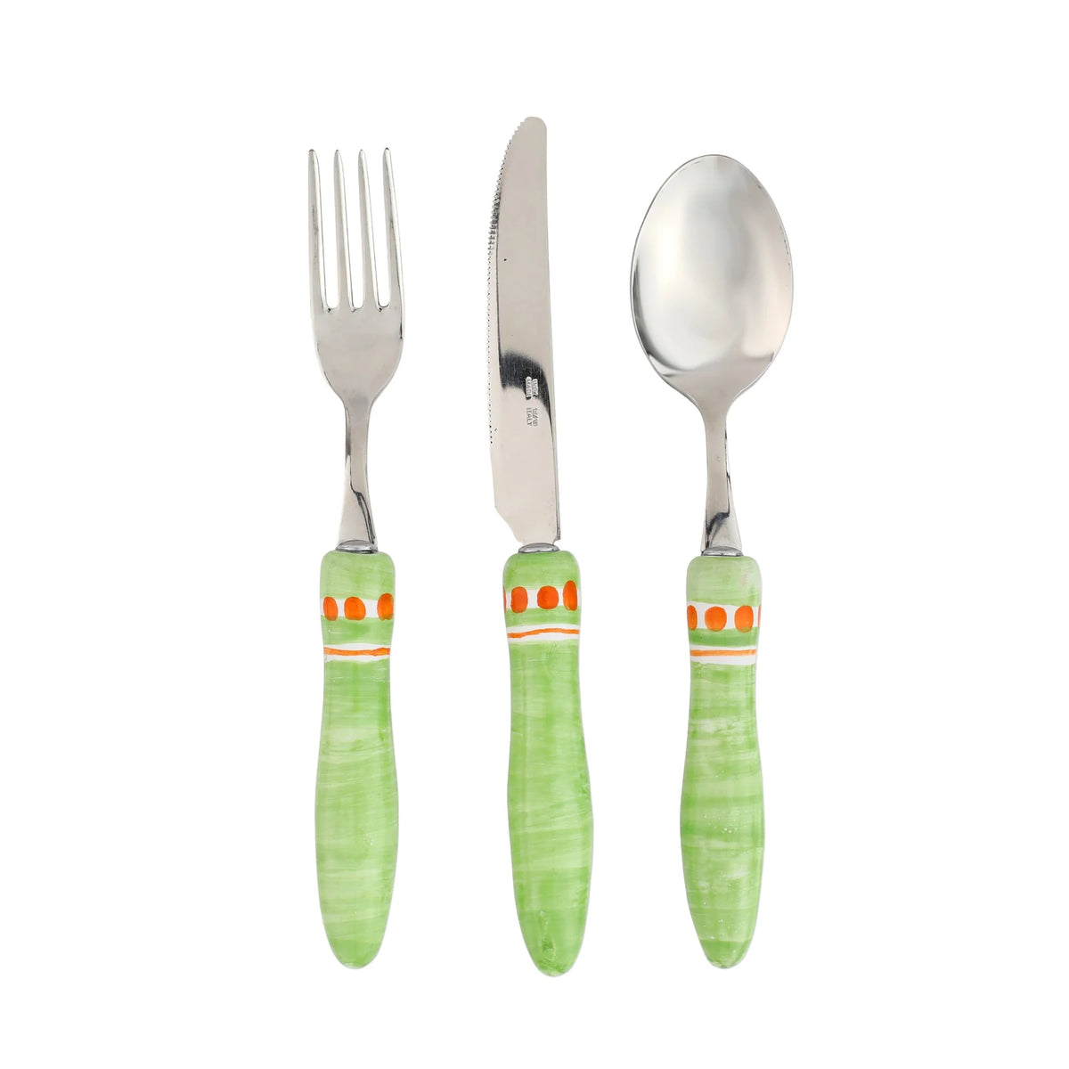 Vietri Positano Three-Piece Place Setting Green