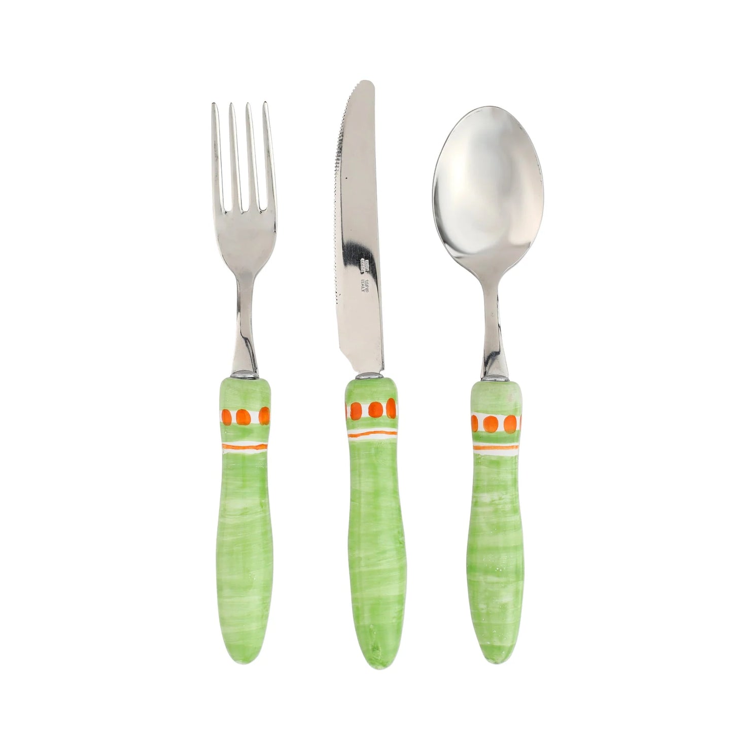 Vietri Positano Three-Piece Place Setting Green