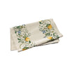 Vietri Tavola Lemons Blue Flowers Runner