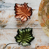 Vietri Autunno Leaf Canape Plates - Set of 4