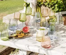 Vietri Francesca Clear Double Old Fashioned