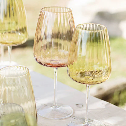 Vietri Glass Clear Wine Francesca