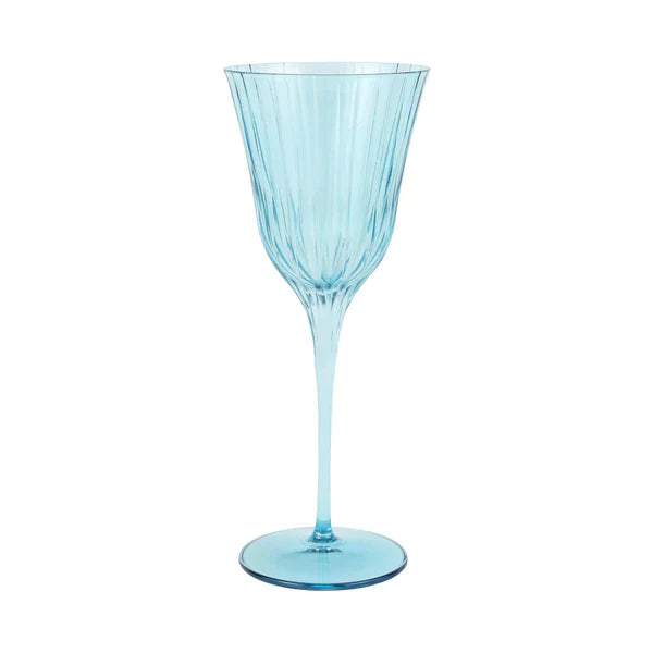 Vietri Natalia Teal Wine Glass