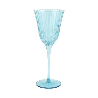 Vietri Natalia Teal Wine Glass